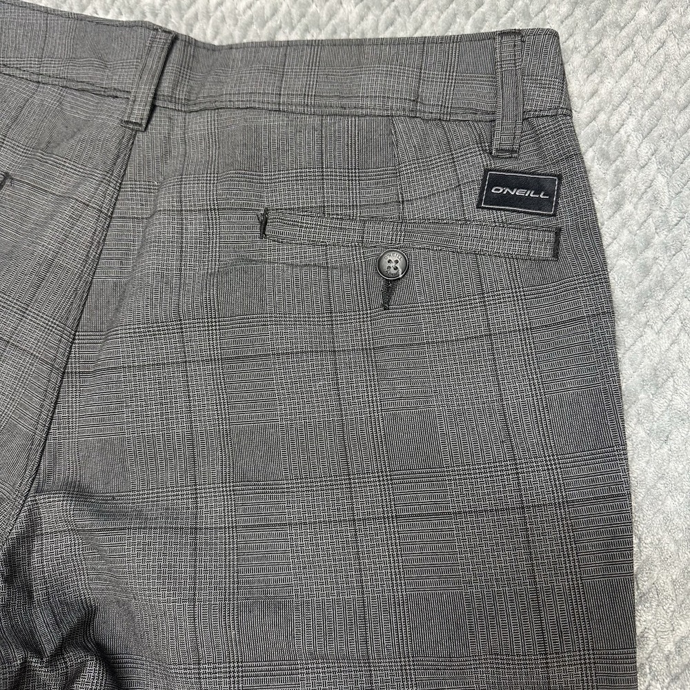O'Neill Exec Shorts Mens 30 Relaxed Fit School Work Casual Plaid Below The Knee - Picture 11 of 12